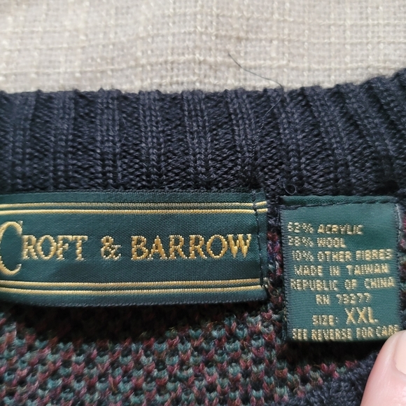 Vintage 80's Knit Patterned Sweater - Picture 6 of 10